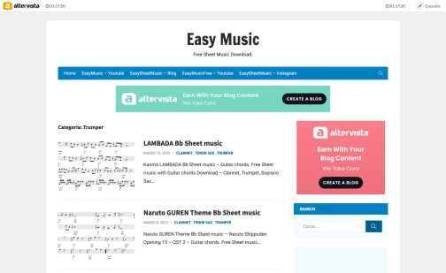 トランペット無料楽譜 無料でトランペットの楽譜がダウンロード 印刷 閲覧できるwebサイトやブログを紹介 音楽関連サイトリンク集 Music Style